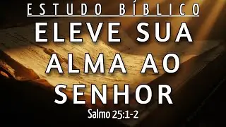 PARE DE OLHAR PARA O CHÃO E ELEVE SUA ALMA AGORA - SALMO 25:1-2