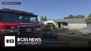 1 injured, 2 cats rescued from Modesto house fire