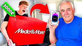 3000€ MEDIA MARKT Mystery Box MEINEM OPA SCHENKEN! 😱