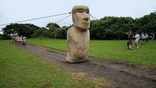 Making Easter Island statues walk - Easter Island: Mysteries of a Lost World - BBC