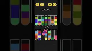 Water sort puzzle level 1087