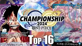 [OP10] OP05 Purple Luffy vs. OP01 Doflamingo || Wave 2 Finals Top 16 || One Piece Trading Card Game