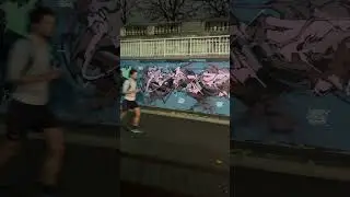 Graffiti in tunnel of Tuileries garden