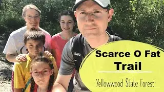 Family Section Hike on the Scarce O Fat Trail, (Tecumseh Trail), Yellowwood State Forest, Indiana.