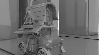 Cartoon Car Rendered Movie