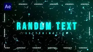 Random Text Animation in After Effects | Adobe After Effects Tutorial