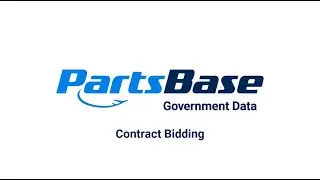 PartsBase Government Data: Contract Bidding