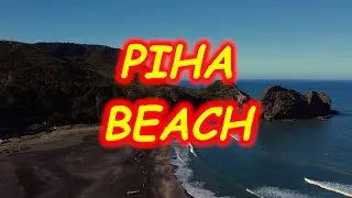 Piha Beach, New Zealand with DJI Mini 2 🇳🇿🏖️