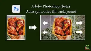 How to Auto generative fill background in New AI Adobe Photoshop (beta) | Photoshop Tutorial