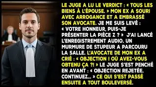 Le juge a lu : « Tous les biens à l'épouse. » Mon ex a souri et a embrassé son avocate.