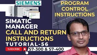 Siemens PLC Training 56 - Call and Return Instruction in PLC | Free Siemens PLC Course