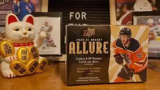 Want to say THANX and giveaway Opening an Allure blaster box 2020- 2021 Hockey ! Another PH hit!!!