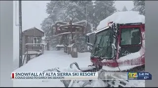 Snowfall at Alta Sierra Ski Resort could lead to early ski season