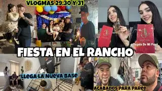 🎥VLOGMAS #29,30 y 31🎄➡️VAMOS A UNA FIESTA EN EL RANCHO🤠🪅/LLEGA NUESTRA BASE DE CAMA NUEVA🤩🎁DE PAPÁ 