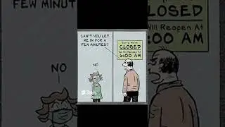 Funny Comic animation Capture the Absurd Humor of Working in a Retail Store
