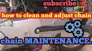 BAJAJ CT100 | how to clean and adjust chain|