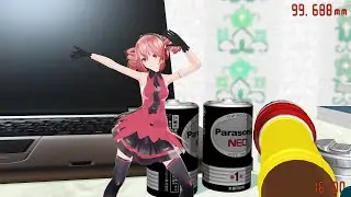 ガンガン小さくなるテトさんで「LOVE＆JOY」 - MMD Shrink Dance