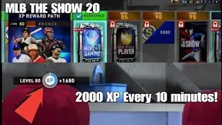 MLB The Show 20 - The Fastest XP Method! 2000XP IN 10 Minutes! (Level Up FAST)