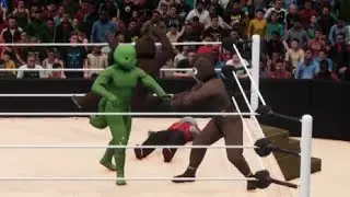 WWE BattleTeam: Nick The Elephant & Lizard vs Marco The Brown Bear & Bullseye