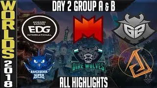 Worlds 2018 Day 2 Highlights Play in Stage ALL GAMES