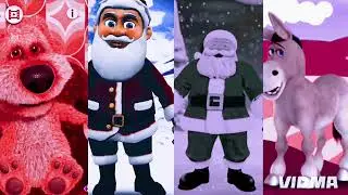 Talking Ben vs Talking santa claus vs talking santa Christmas vs talking Donald donkey#TalkingDonald