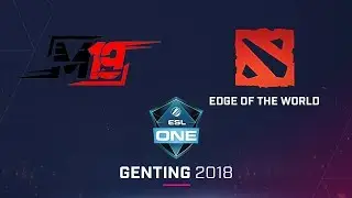 Dota 2 - M19 vs. Edge of the World - ESL One Genting Open Qualifier