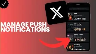 How to manage the push notifications in X?