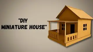 Making a Miniature Cardboard House | Step-by-Step DIY Craft
