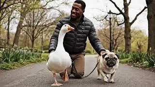 Poor pug lost his duck friend #pug #aistory #funny #cartoon #animals #cute