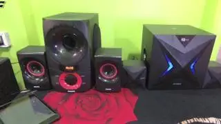 FiGHt CLuB - Philips MMS6060F vs F&D F550X bass Test by AKS(use HeadPhone)