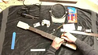 How To Make A Banjo - Online Banjo Building Course: Lesson 15.  Fretboard Inlay