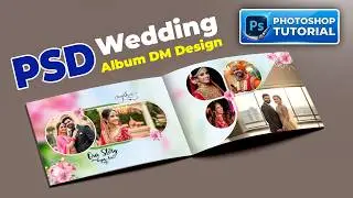 New wedding album dm design photoshop tutorial | #wedding #photoshop #psd #design