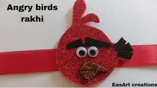 Rakhi making for kids |#shorts #youtub shorts| Angry birds rakhi | EasArt creations