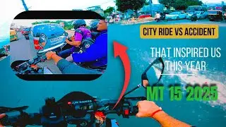 Hyundai Santro Live Accident | MT 15 2025 Ride | Leo efi 