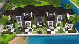 Queen of Hearts Palace &spades;️&hearts;️- THE SIMS MOBILE house build (on Edgewater Quay)