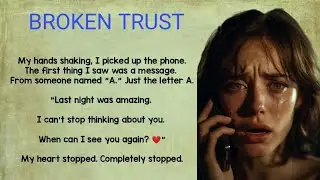 I Found His Secret Messages 💔 | Broken Trust |  Learn English, Improve Your English (A1-A2) level