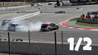 ESPECTÁCULO Y ACCIDENTES EN EL RALLYCROSS 2017 MONTMELÓ