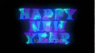 Neon happy new year VJ LOOP