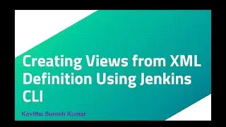 Creating Views from XML Definition Using Jenkins CLI