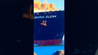 MARIA ELENA MAKING WAVES🌊🌊#ship #wow #epic #waves #containership #roughseas #ocean #sea #water