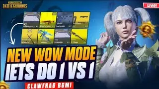 LET'S PLAY WOW MODE WITH CREATION CODE | BGMI LIVE STREAM