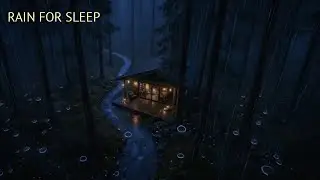 Heavy Rain in a Cozy Forest Cabin 🌧️ Sleep Fast, Relax & Reduce Stress,2 hours