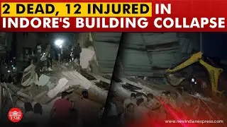 Three-storey building collapses in Indore following heavy rain
