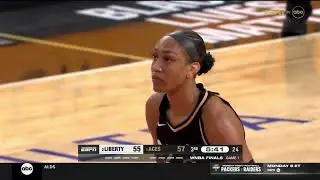 A'JA WILSON VS NYL 19 PTS      WNBA FINALS GAME 1     10.08.23