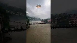 Heavy rainfall mandi Himachal Pradesh|| Victoria bridge #flood #ytshorts #richmountains