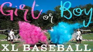 Grand Slam Surprise: XL Gender Reveal Baseball Bursting with Powder, Confetti & Streamers! ⚾✨