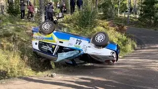Rally Arvika SM 2023 Rullningar | Avåkningar | Kriser | Action