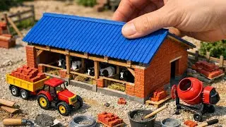DIY Rebuilding a house after the storm using a mini tractor - science project
