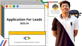 Google Developer Student Club Application for the tenure 2023-24.