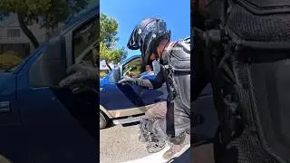 He could hit somebody lane splitting, I realized he couldn't see me before this so I had to help